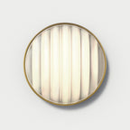 1032018 Montreal Round 300 Outdoor Wall Light PVD Brushed Brass