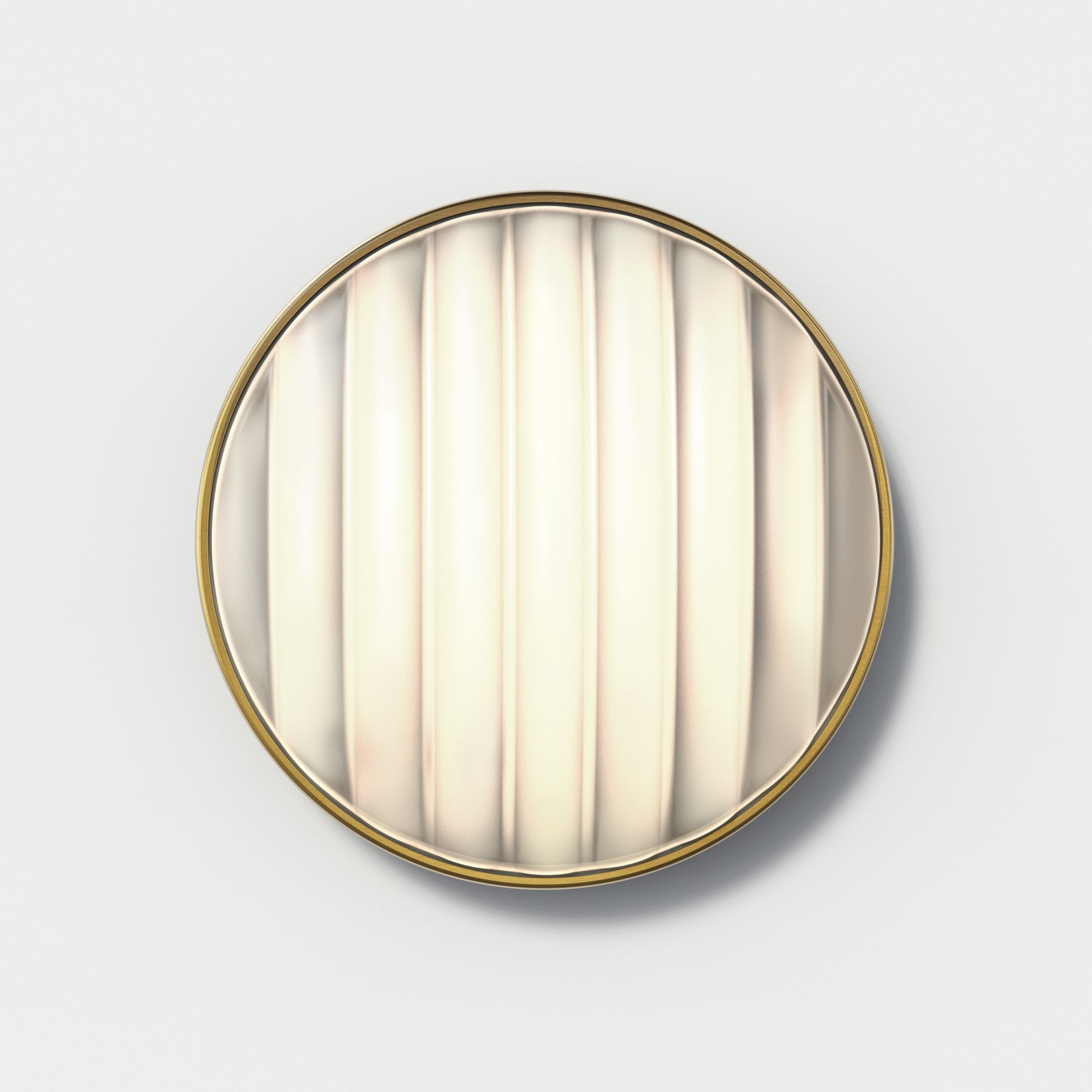 1032018 Montreal Round 300 Outdoor Wall Light PVD Brushed Brass