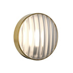 1032018 Montreal Round 300 Outdoor Wall Light PVD Brushed Brass