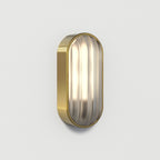 1032019 Montreal Oval Outdoor Wall Light PVD Brushed Brass