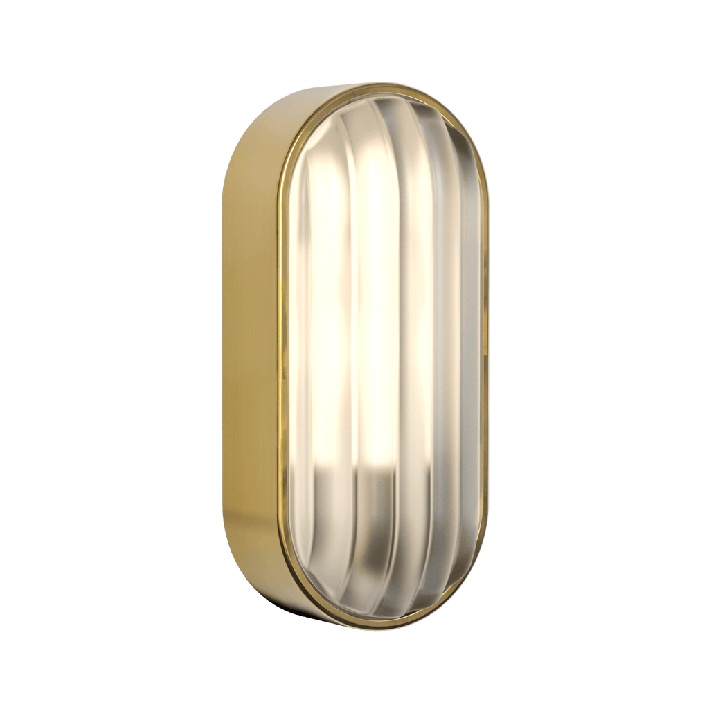 1032019 Montreal Oval Outdoor Wall Light PVD Brushed Brass