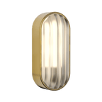 1032019 Montreal Oval Outdoor Wall Light PVD Brushed Brass