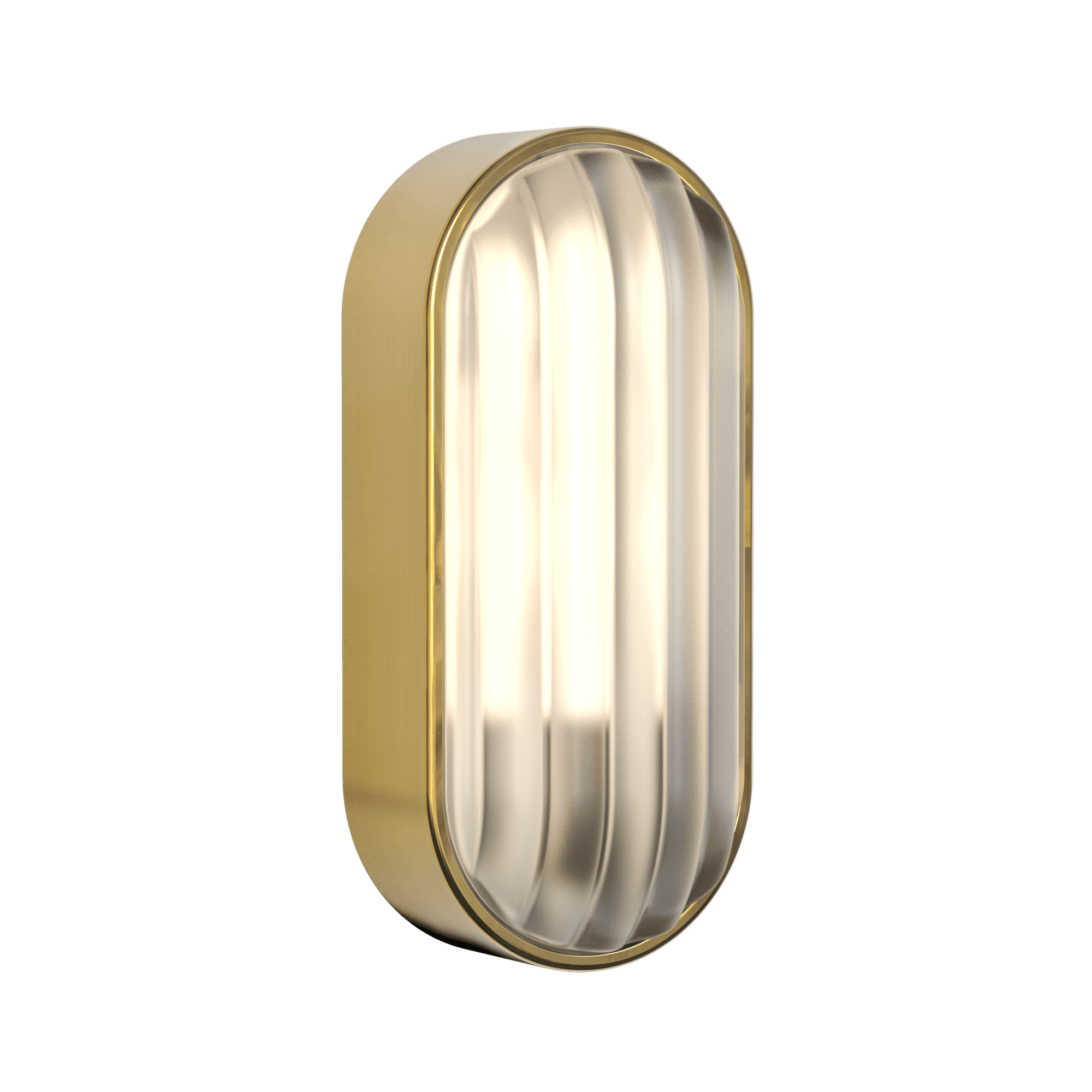 1032019 Montreal Oval Outdoor Wall Light PVD Brushed Brass