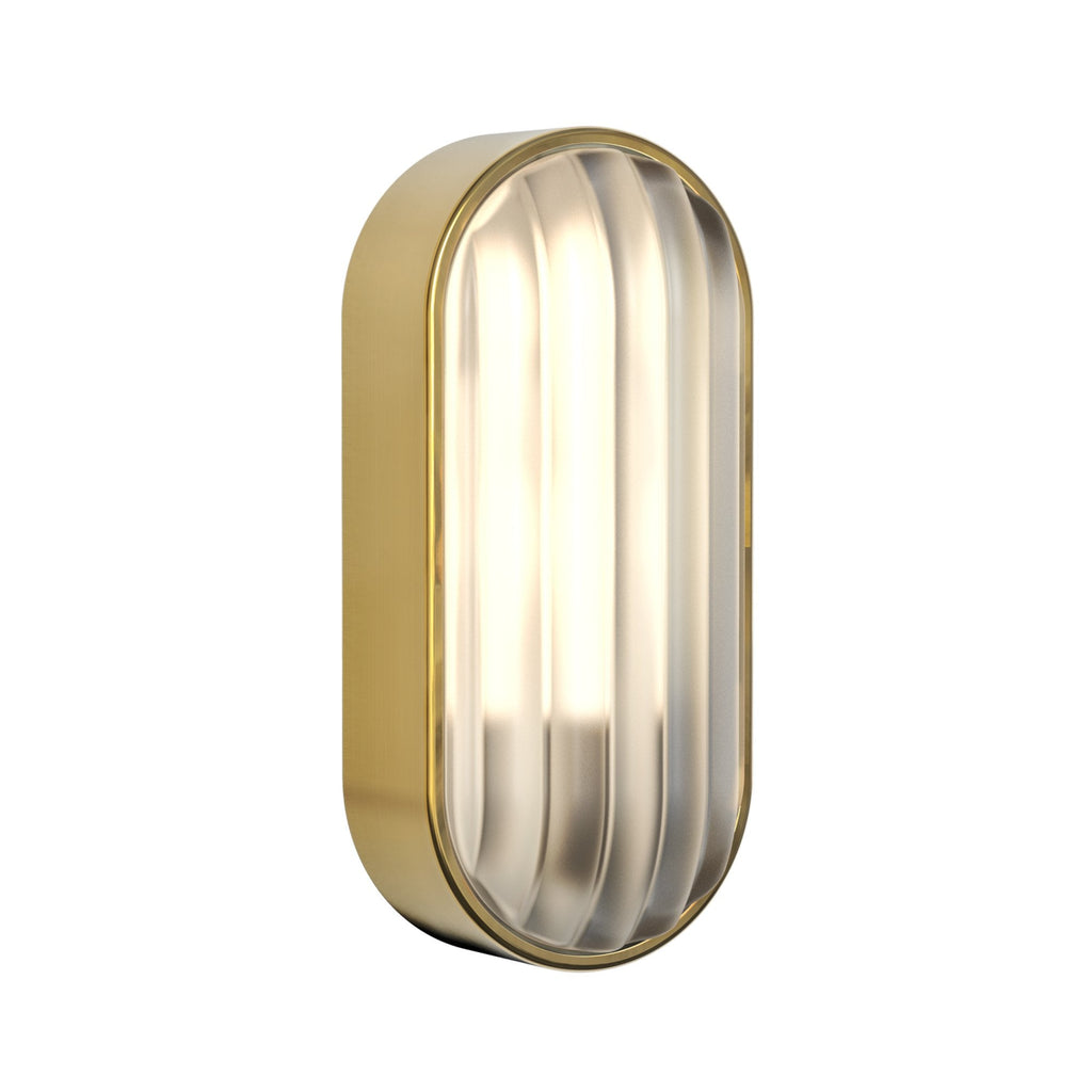 1032019 Montreal Oval Outdoor Wall Light PVD Brushed Brass