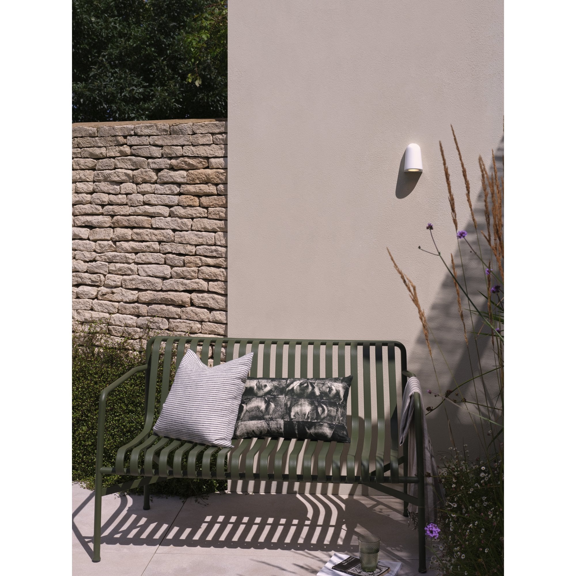 1317021 Mast Light Outdoor Wall Light Gloss Glaze White