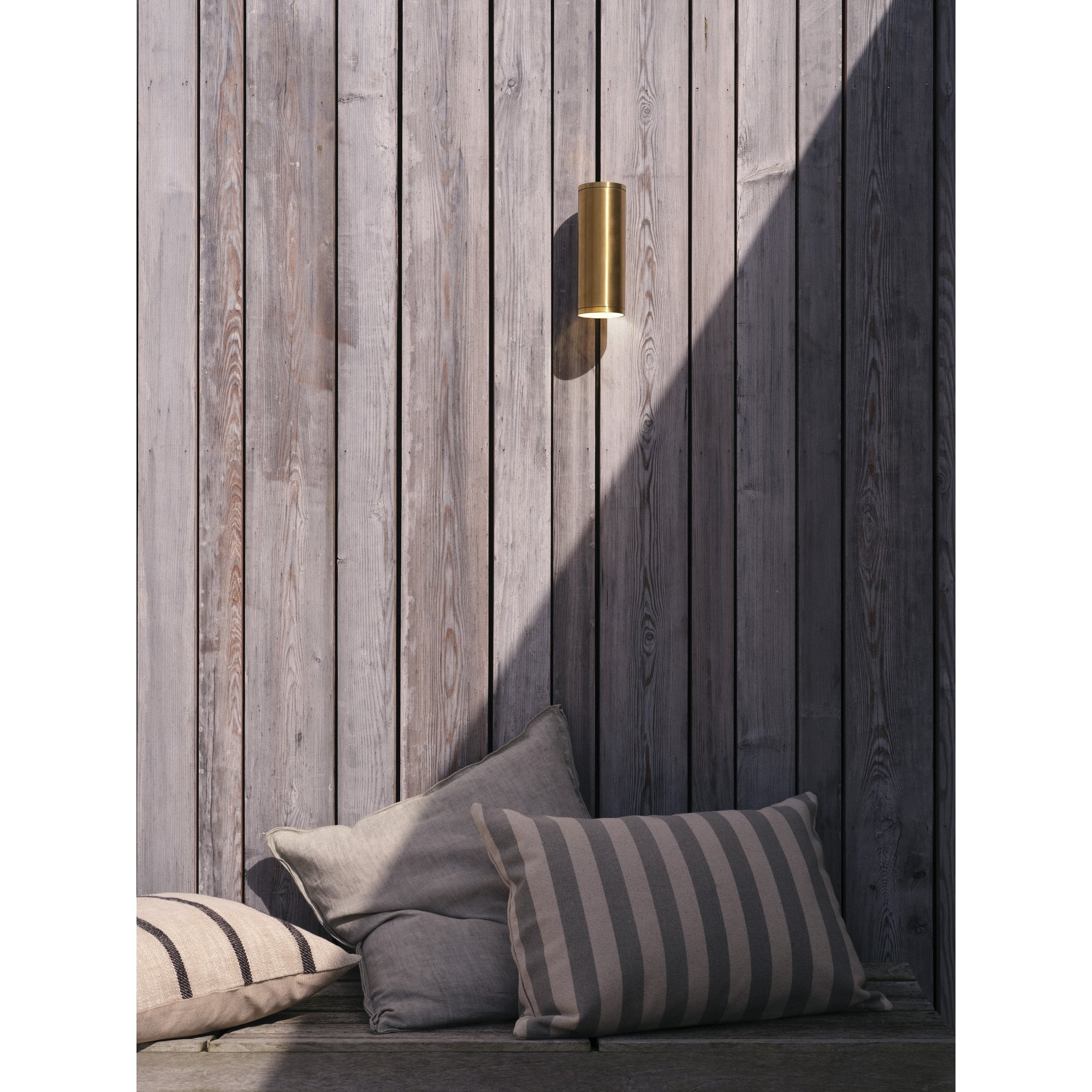 1428020 Ava 200 Outdoor Wall Light PVD Brushed Brass