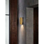 1428020 Ava 200 Outdoor Wall Light PVD Brushed Brass