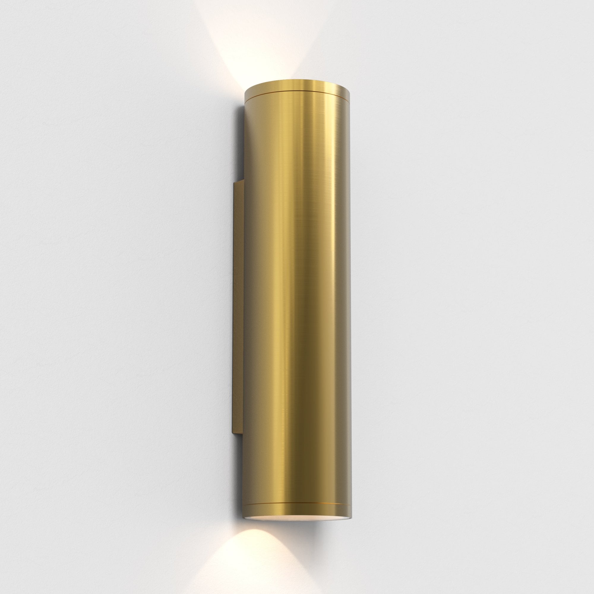 1428021 Ava 300 Outdoor Wall Light PVD Brushed Brass
