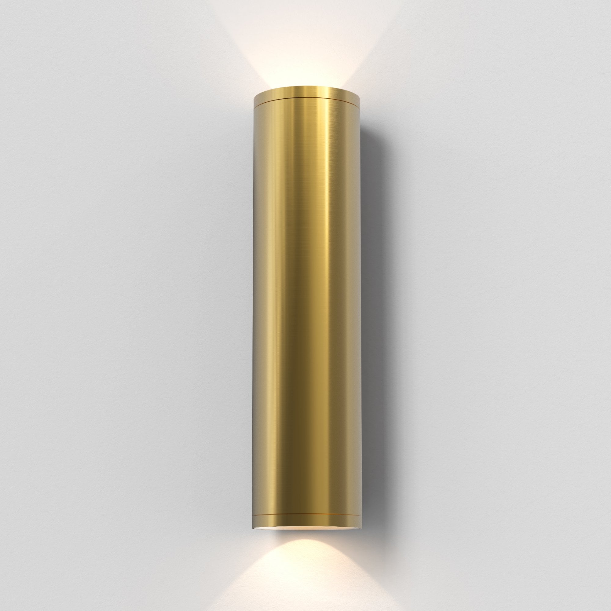 1428021 Ava 300 Outdoor Wall Light PVD Brushed Brass