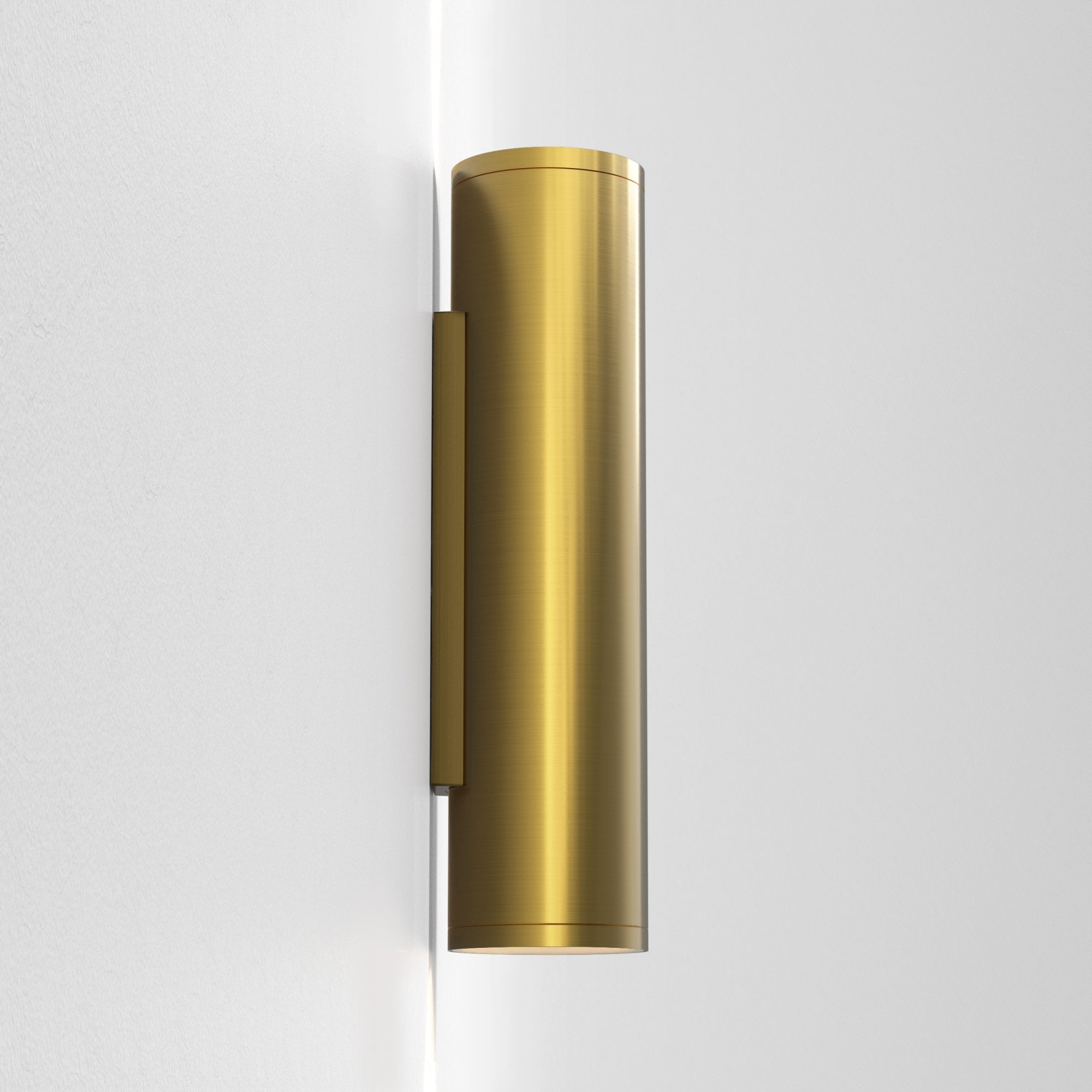 1428021 Ava 300 Outdoor Wall Light PVD Brushed Brass