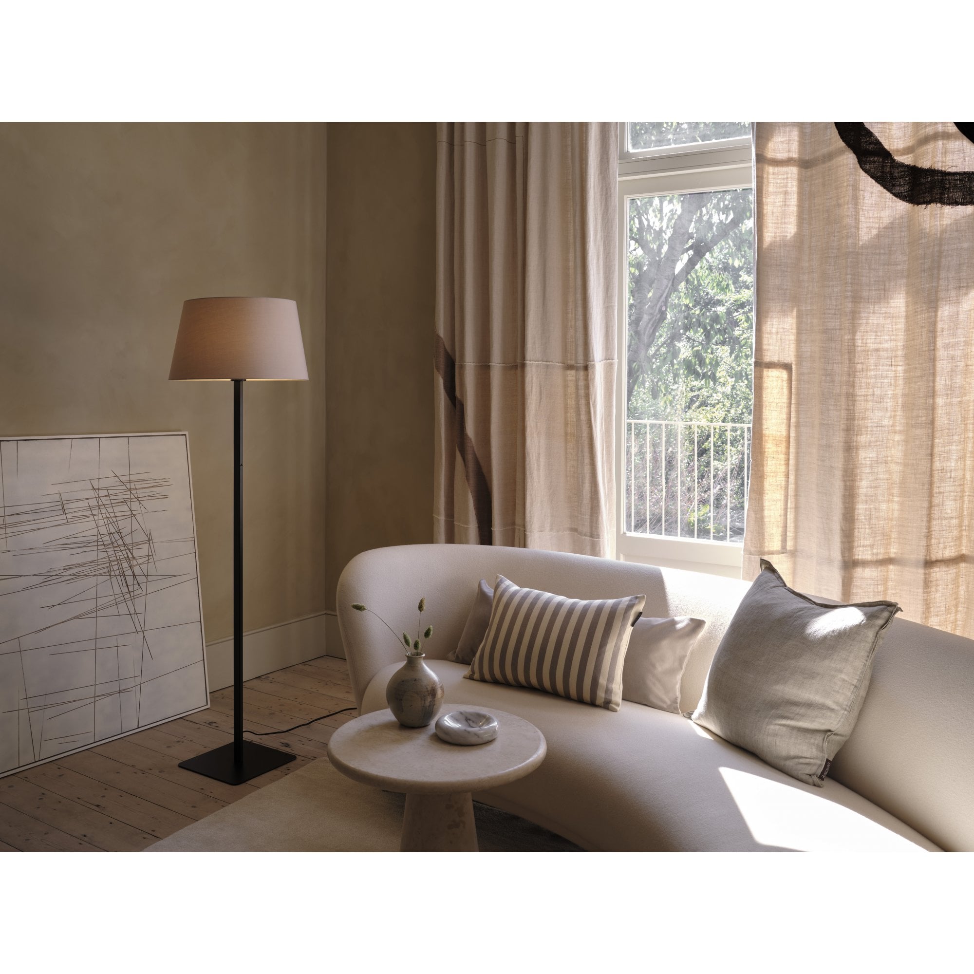 1480008 Beaumont Floor Lamp Base Only Matt Black