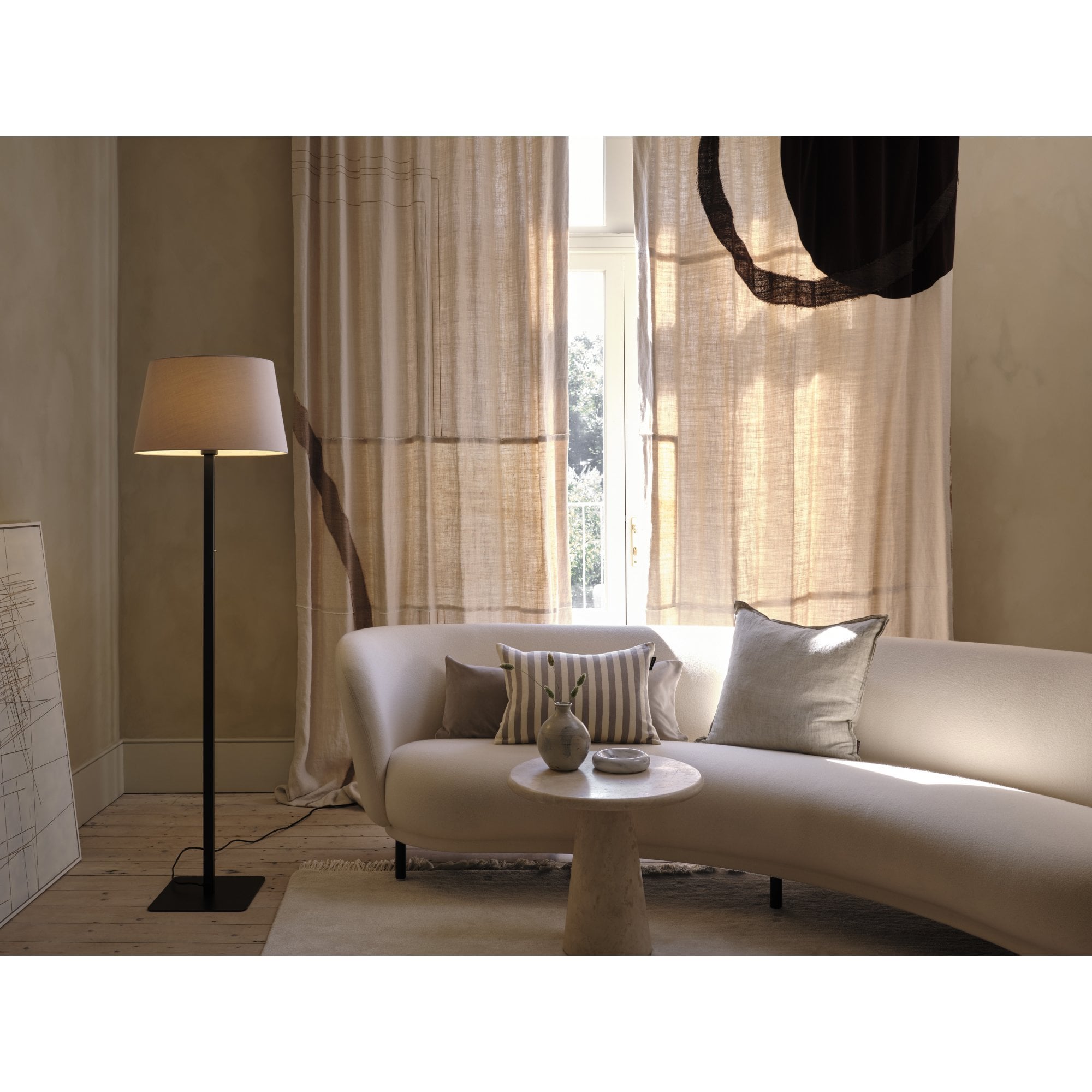 1480008 Beaumont Floor Lamp Base Only Matt Black