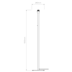 1480008 Beaumont Floor Lamp Base Only Matt Black