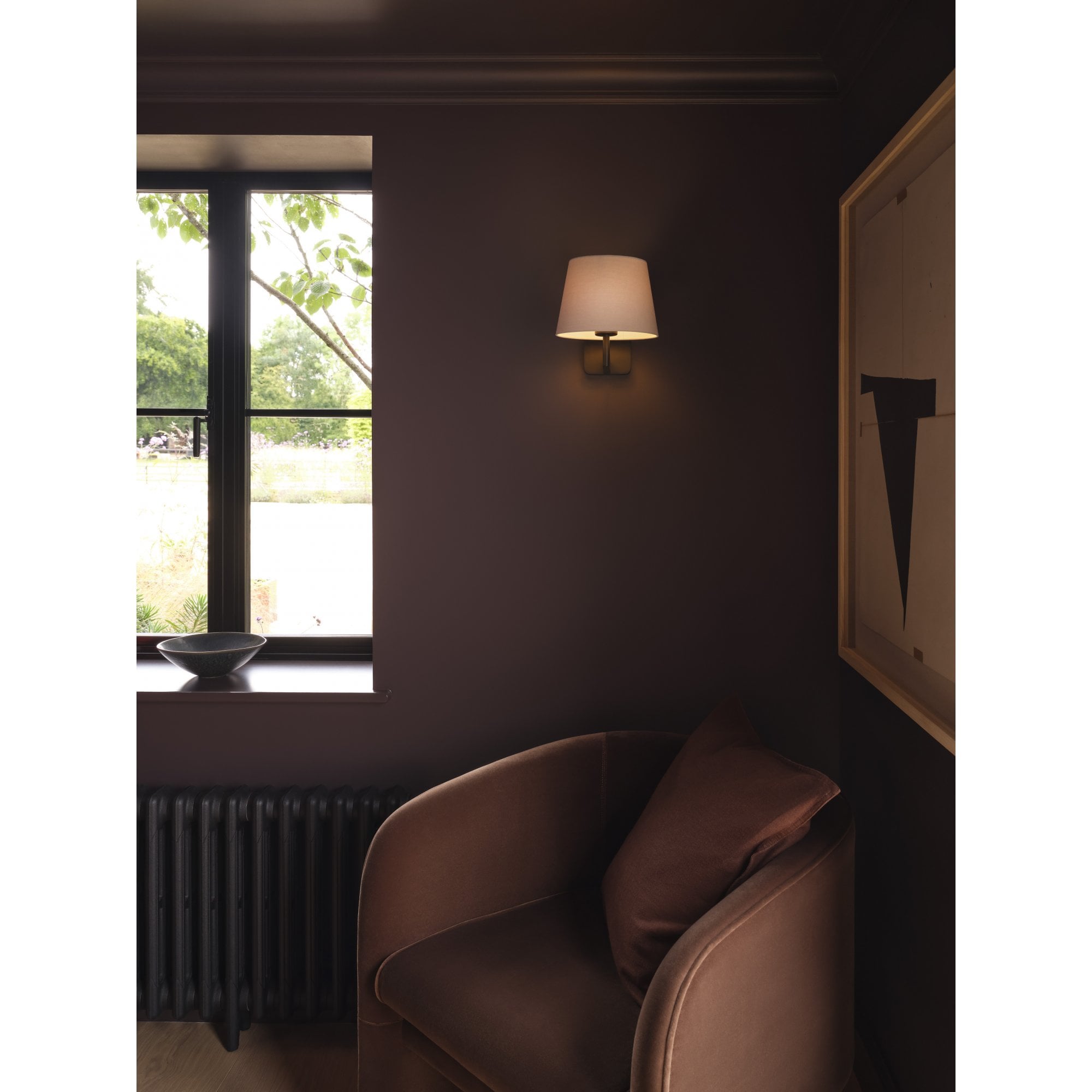 1480013 Beaumont Wall Light Base Only Matt Black