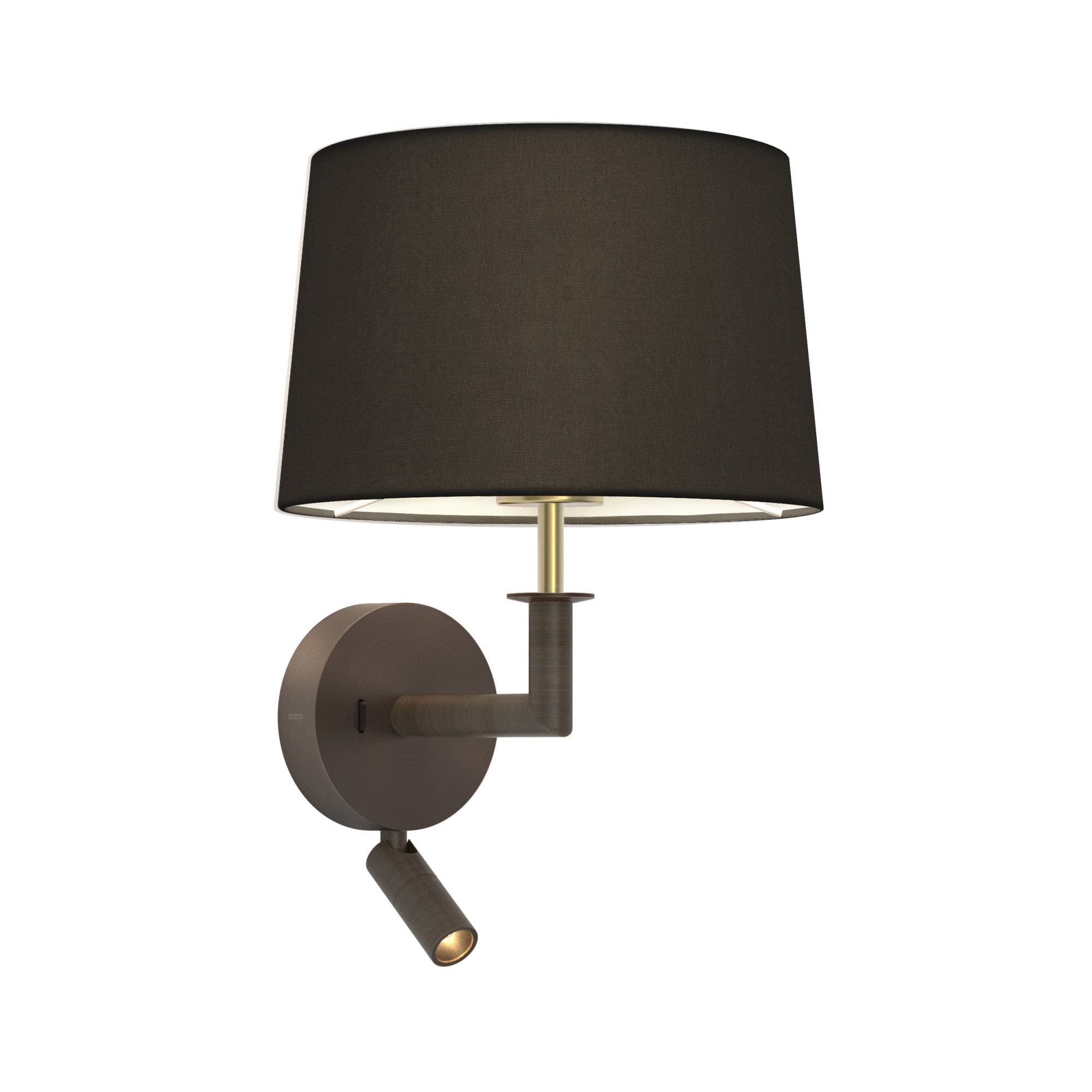 1480013 Beaumont Wall Light Base Only Matt Black