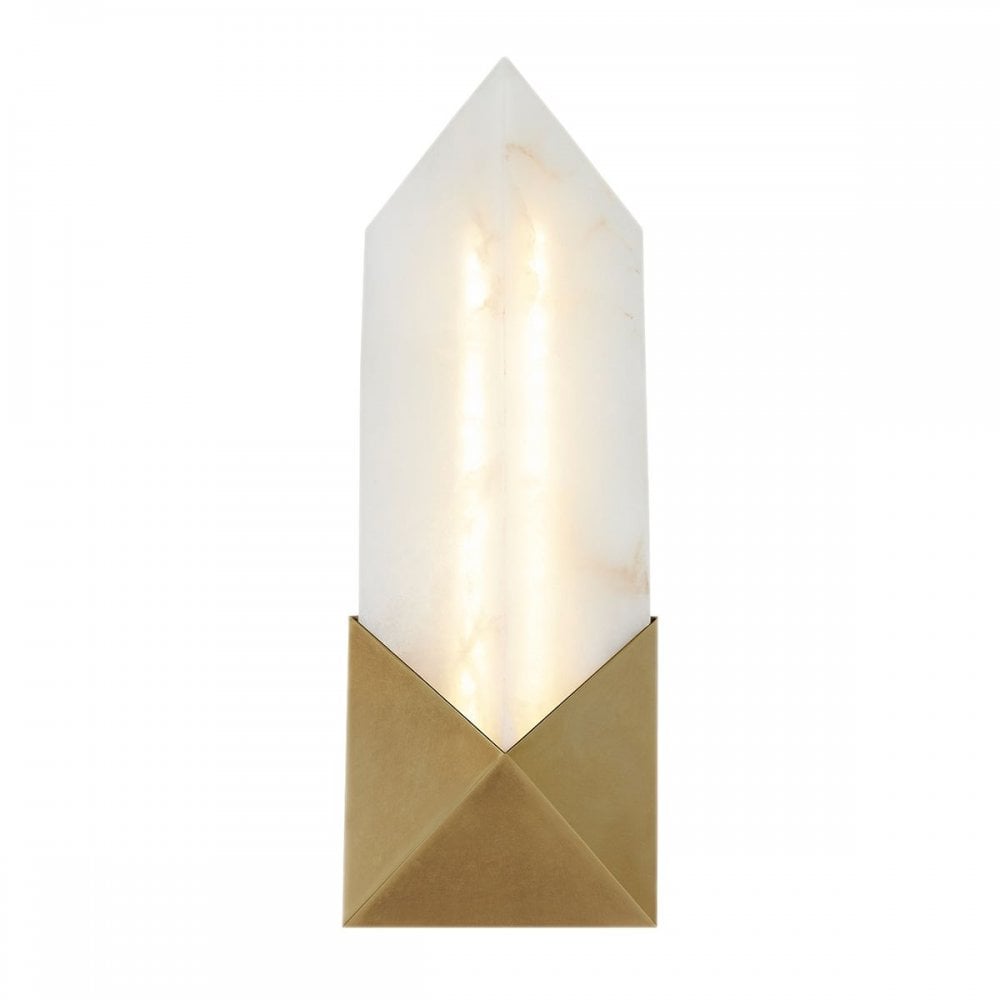 QN-CAESAR-W-S-VBS-AR Caesar Small LED Wall Light Vintage Brass