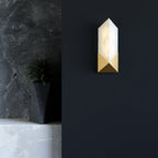 QN-CAESAR-W-S-VBS-AR Caesar Small LED Wall Light Vintage Brass