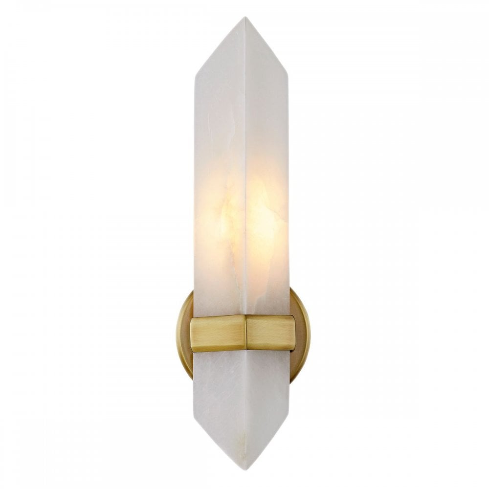 QN-VALENCIA-1WB-VBS-AR Valencia 1 Light Wall Light Vintage Brass