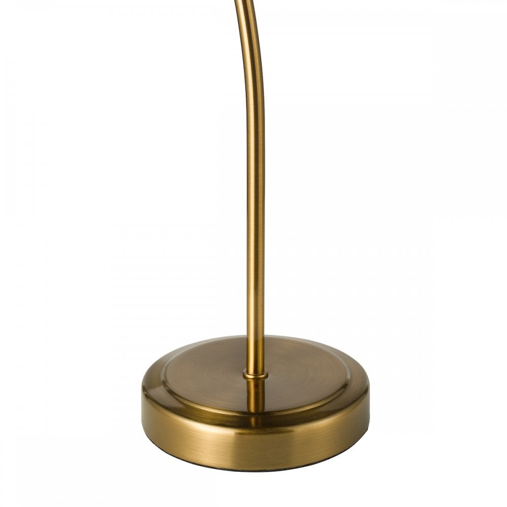 ERI4263 Erika Table Lamp Antique Bronze and Amber Glass