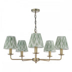 FAV0563-IKA2624 Favian 5 Light Pendant Matt Bronze With Shade