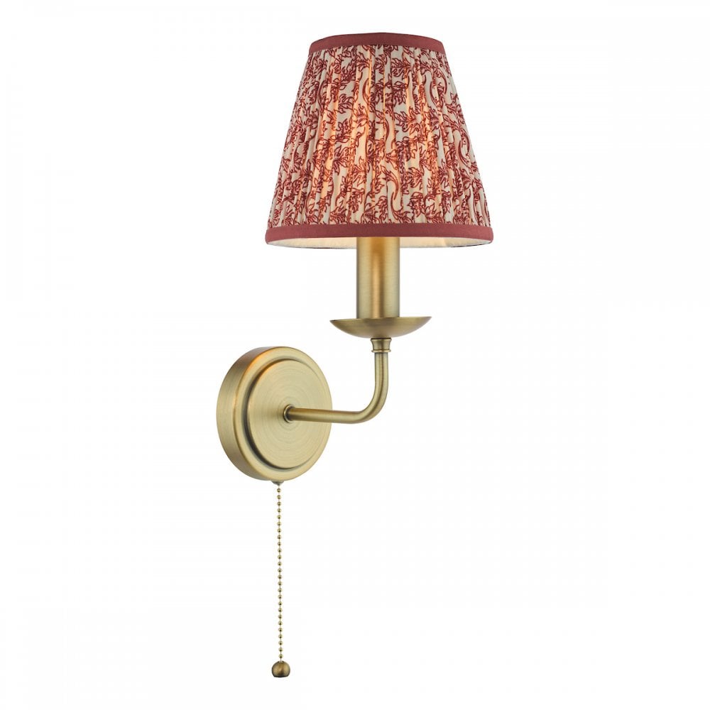 FAV0763-EST2625 Favian Wall Light Matt Bronze With Shade