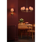 FAV0763-EST2625 Favian Wall Light Matt Bronze With Shade