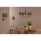 FAV0763-IKA2624 Favian Wall Light Matt Bronze With Shade