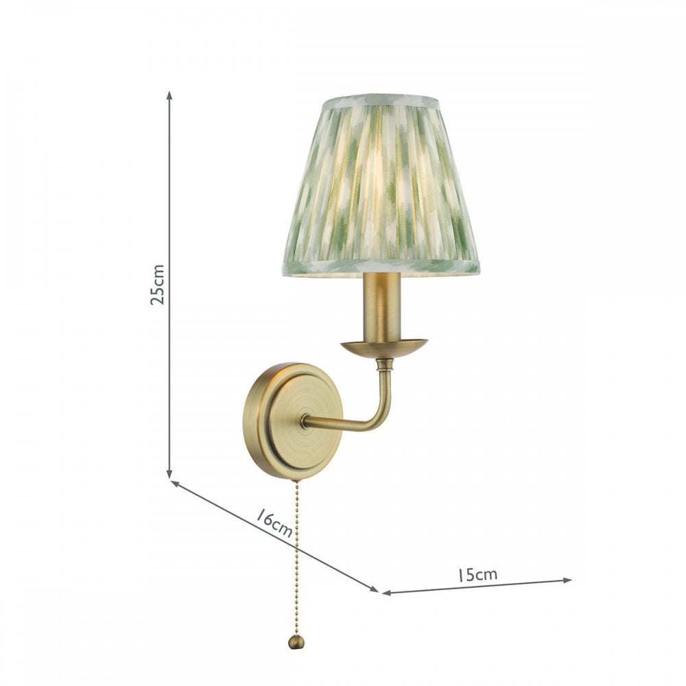 FAV0763-IKA2624 Favian Wall Light Matt Bronze With Shade