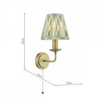 FAV0763-IKA2624 Favian Wall Light Matt Bronze With Shade