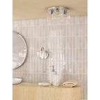 FOR0750 Forseti Bathroom Wall Light Polished Chrome and Glass IP44 (S)