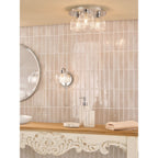 FOR0750 Forseti Bathroom Wall Light Polished Chrome and Glass IP44 (S)