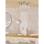 FOR0750 Forseti Bathroom Wall Light Polished Chrome and Glass IP44 (S)