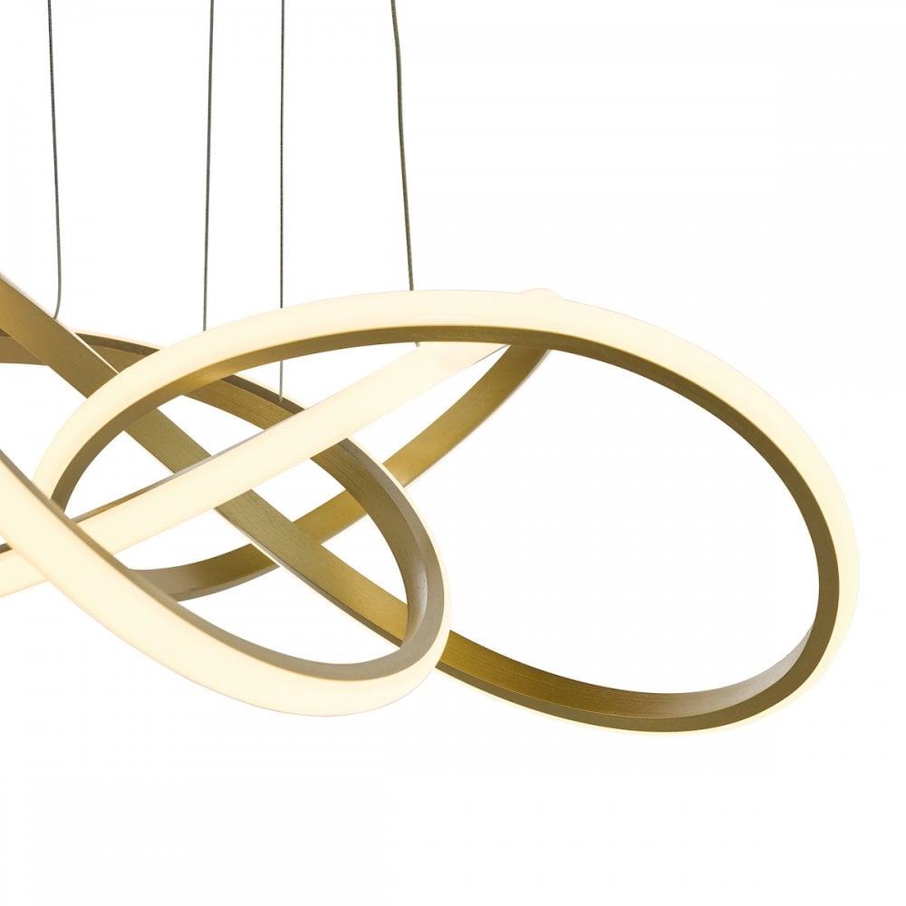 FUS8635 Fusion Pendant Satin Gold LED