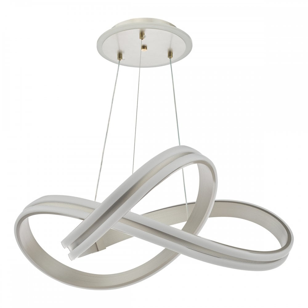Gavino Pendant Brushed Silver LED