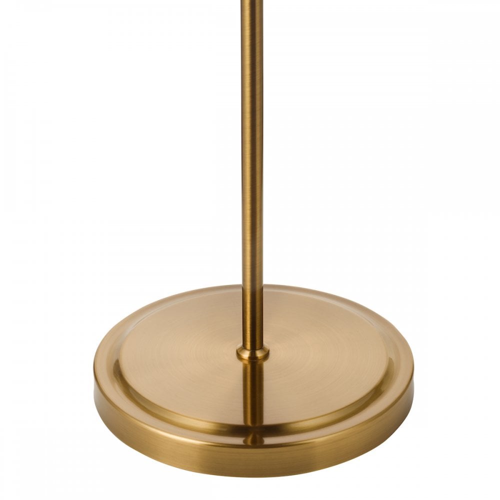 GLY4963 Glynis Floor Lamp Antique Bronze and Ribbed Glass