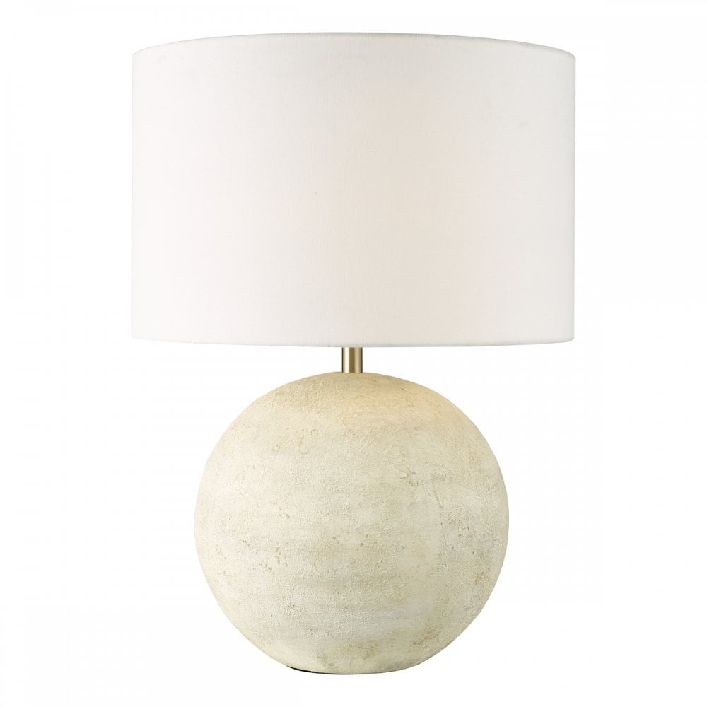HAV4229 Havana Ceramic Table Lamp Natural Finish With Shade