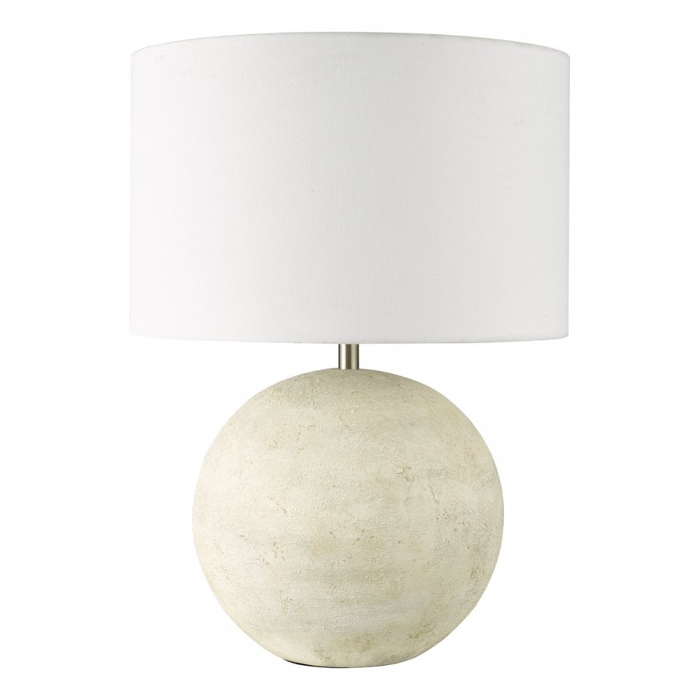 HAV4229 Havana Ceramic Table Lamp Natural Finish With Shade