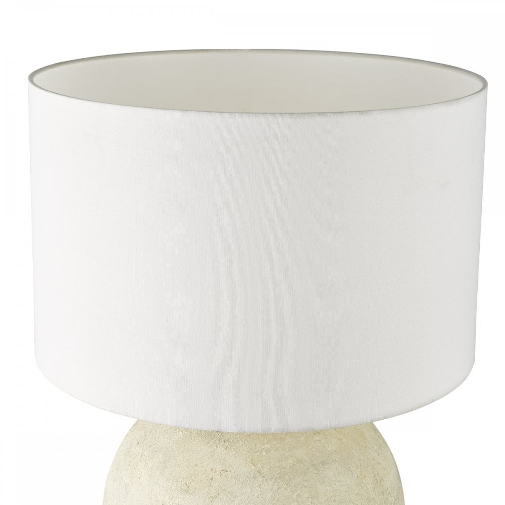 HAV4229 Havana Ceramic Table Lamp Natural Finish With Shade