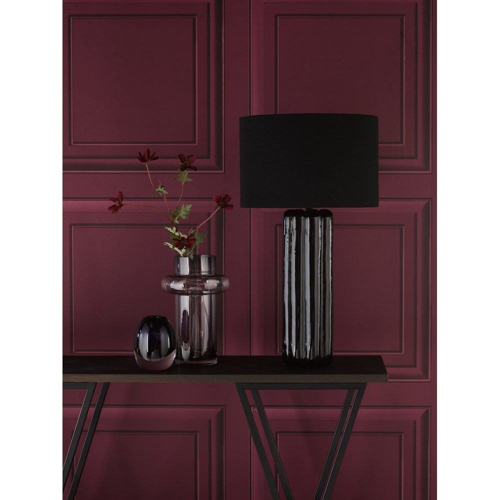 HEB4222 Hebron Table Lamp Black With Shade