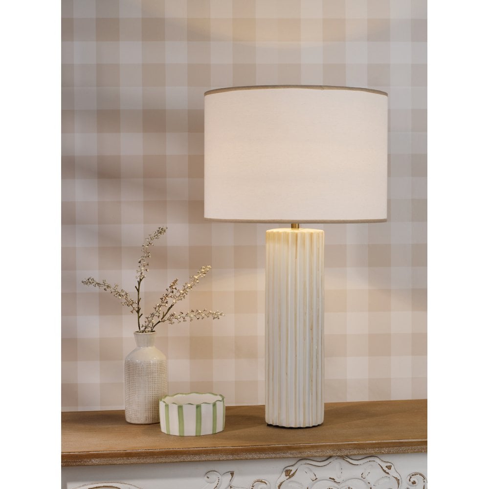 IDE4229 Idella Table Lamp Taupe With Shade