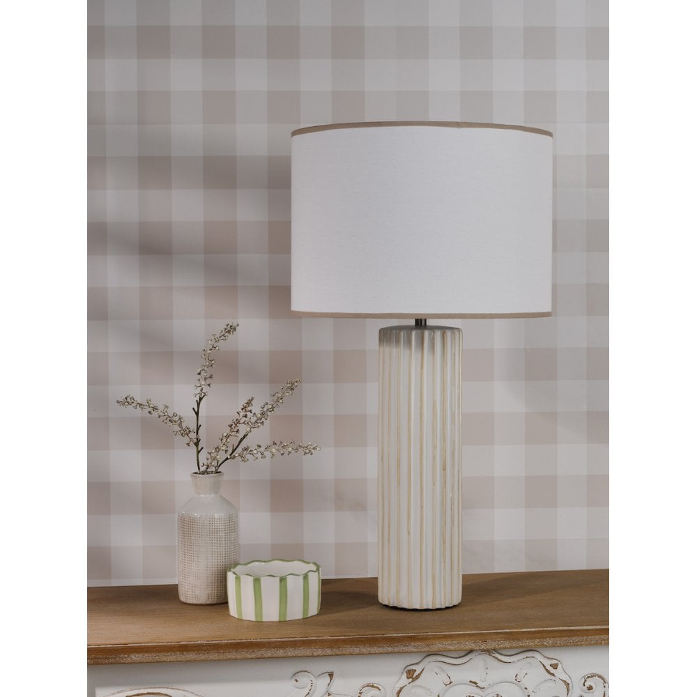 IDE4229 Idella Table Lamp Taupe With Shade