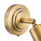 JED0742 Jedrek Single Spotlight Aged Brass