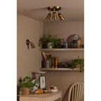 JED0742 Jedrek Single Spotlight Aged Brass