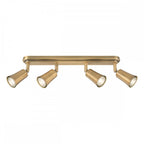 JED8442 Jedrek 4 Light Bar Spotlight Aged Brass