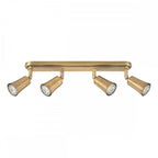 JED8442 Jedrek 4 Light Bar Spotlight Aged Brass
