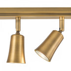 JED8442 Jedrek 4 Light Bar Spotlight Aged Brass