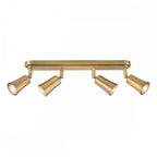JED8442 Jedrek 4 Light Bar Spotlight Aged Brass