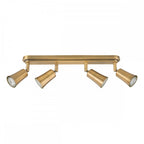 JED8442 Jedrek 4 Light Bar Spotlight Aged Brass