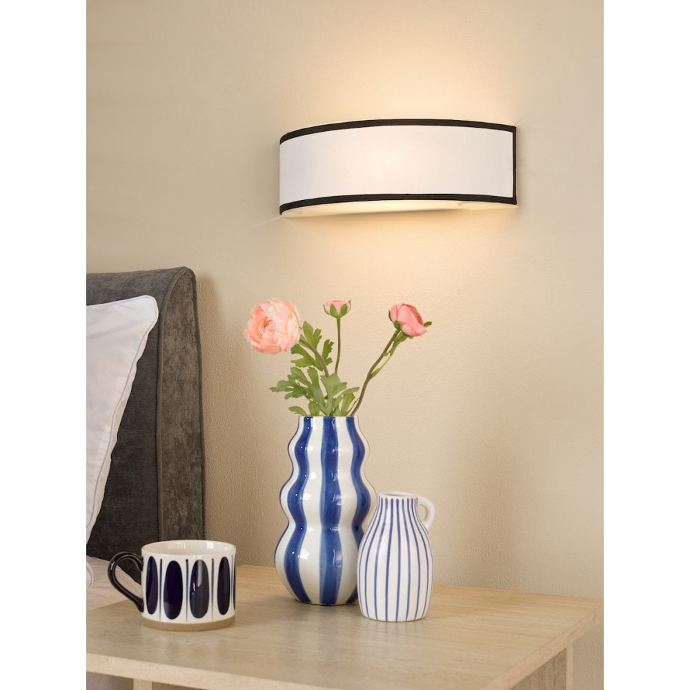 JEM0722 Jemima Wall Light White and White Frosted Acrylic With Shade