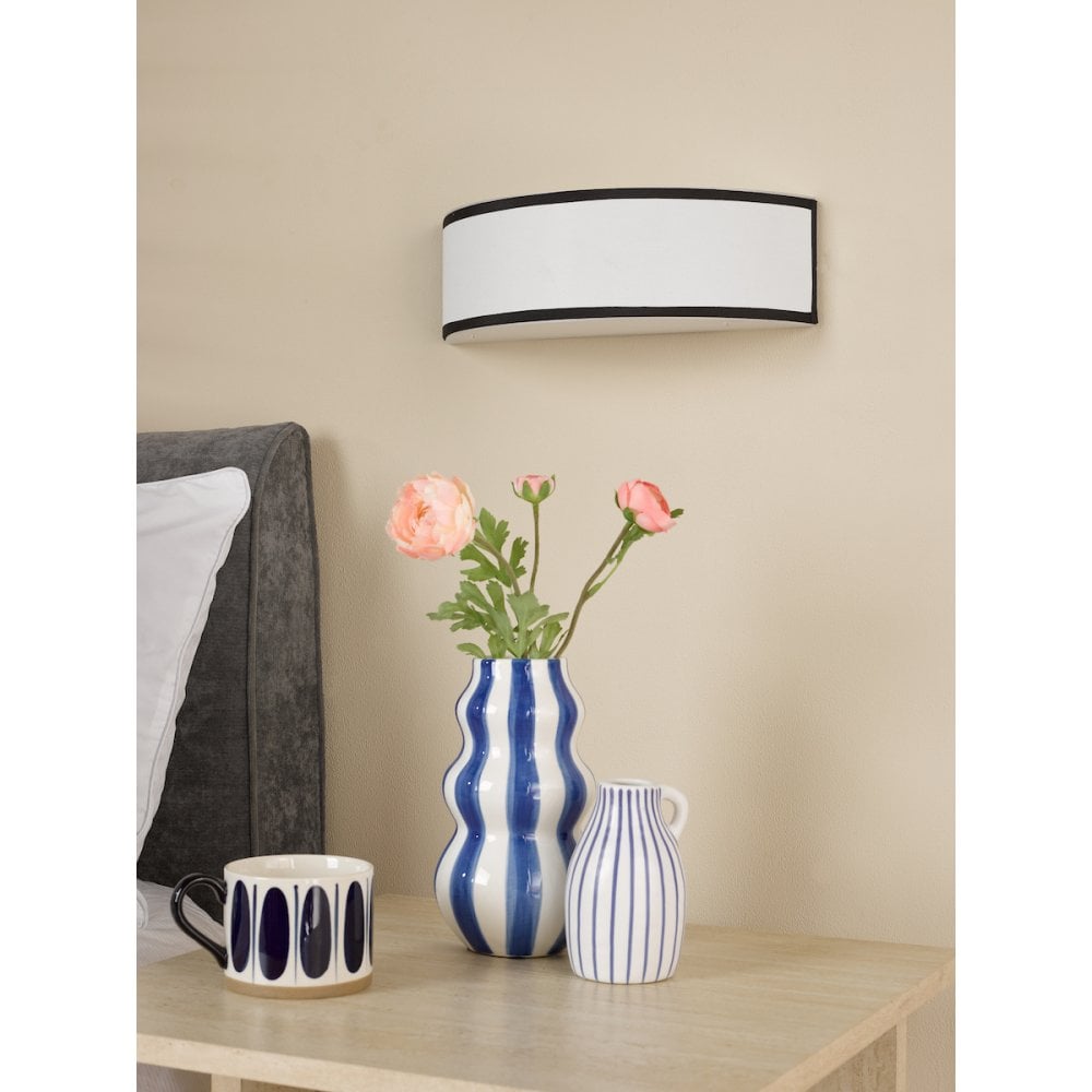JEM0722 Jemima Wall Light White and White Frosted Acrylic With Shade